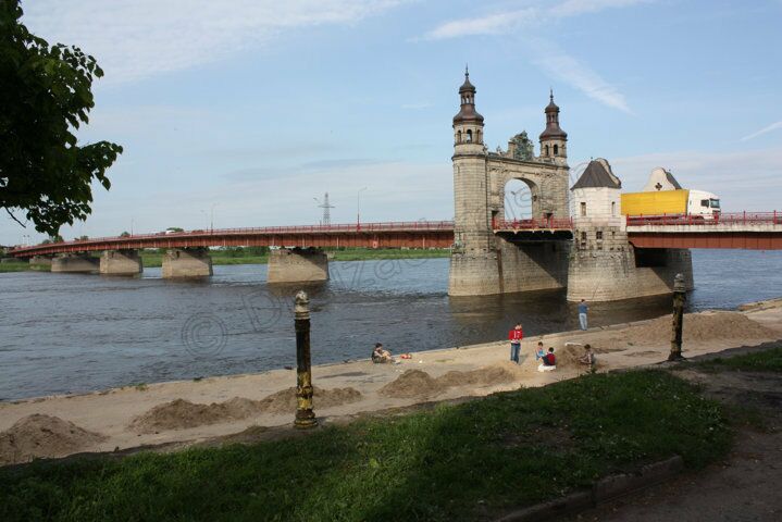 Die Königin-Luise-Brücke über der Memel, Sowetsk (Tilsit)