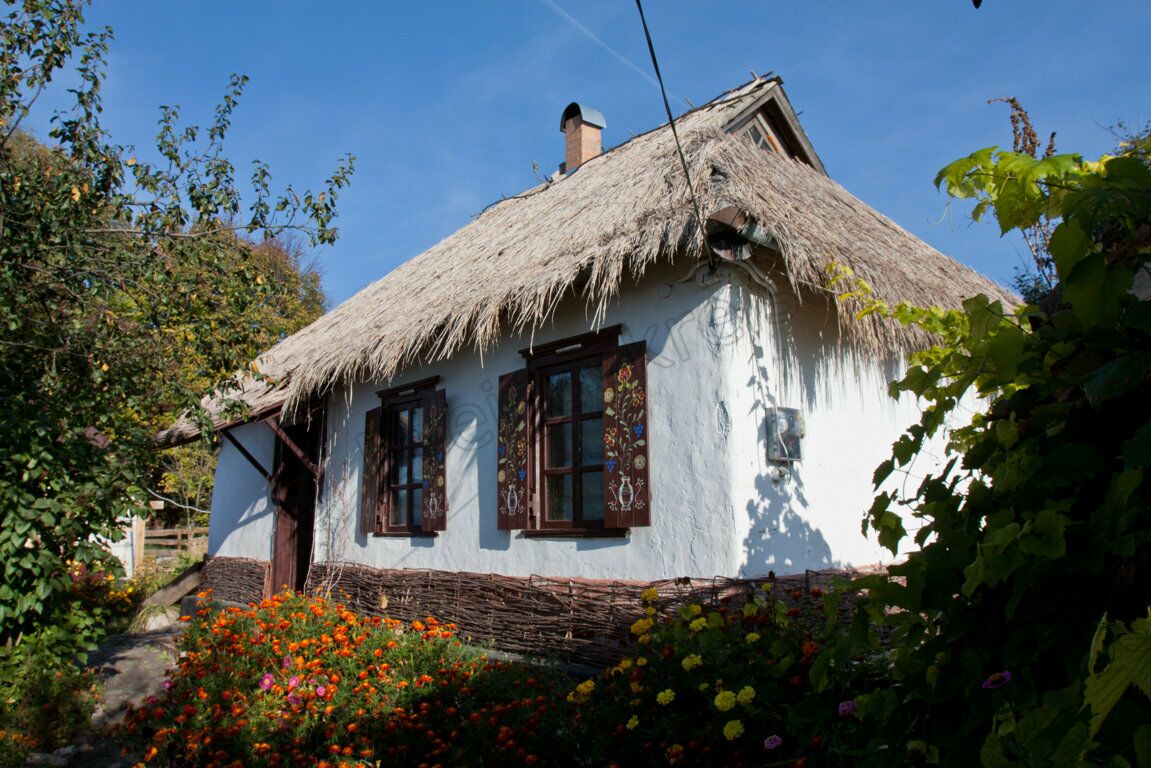Ein altes ukrainisches Bauernhaus