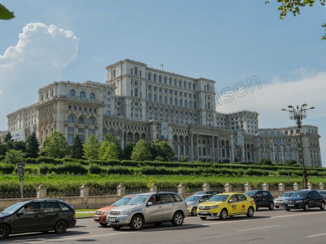 Der Parlamentspalast in Bukarest