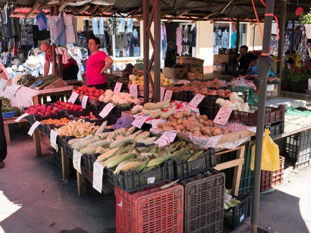 Marktstände in Sighetu Marmatiei