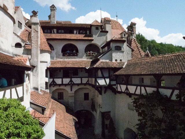 Innenhof des Schloss Bran