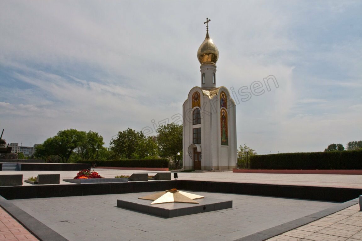  Die Georgskapelle im  Gedenkkomplex in Tiraspol