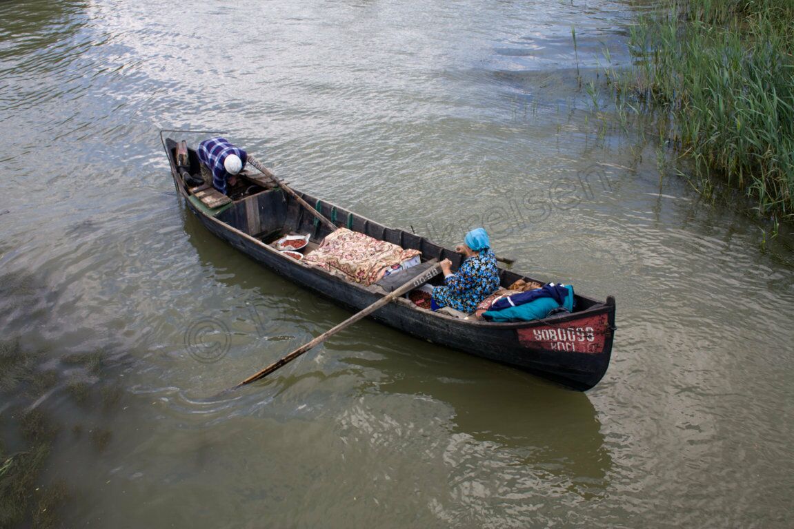 Fischer unterwegs im Donau-Delta bei Wylkowe