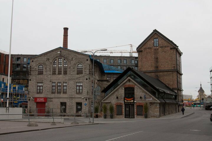 Unterwegs im Rotermann Viertel, einem ehem. Industriegebiet, in Tallinn