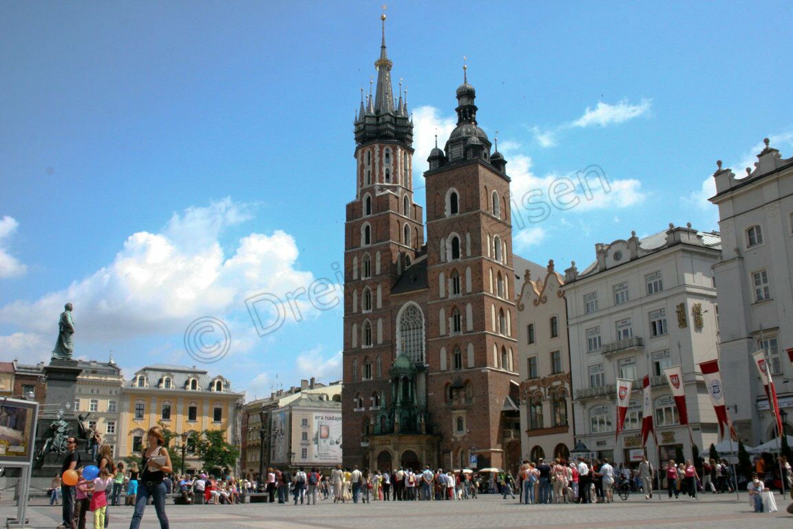 Marienkirche am Marktplatz in Krakau