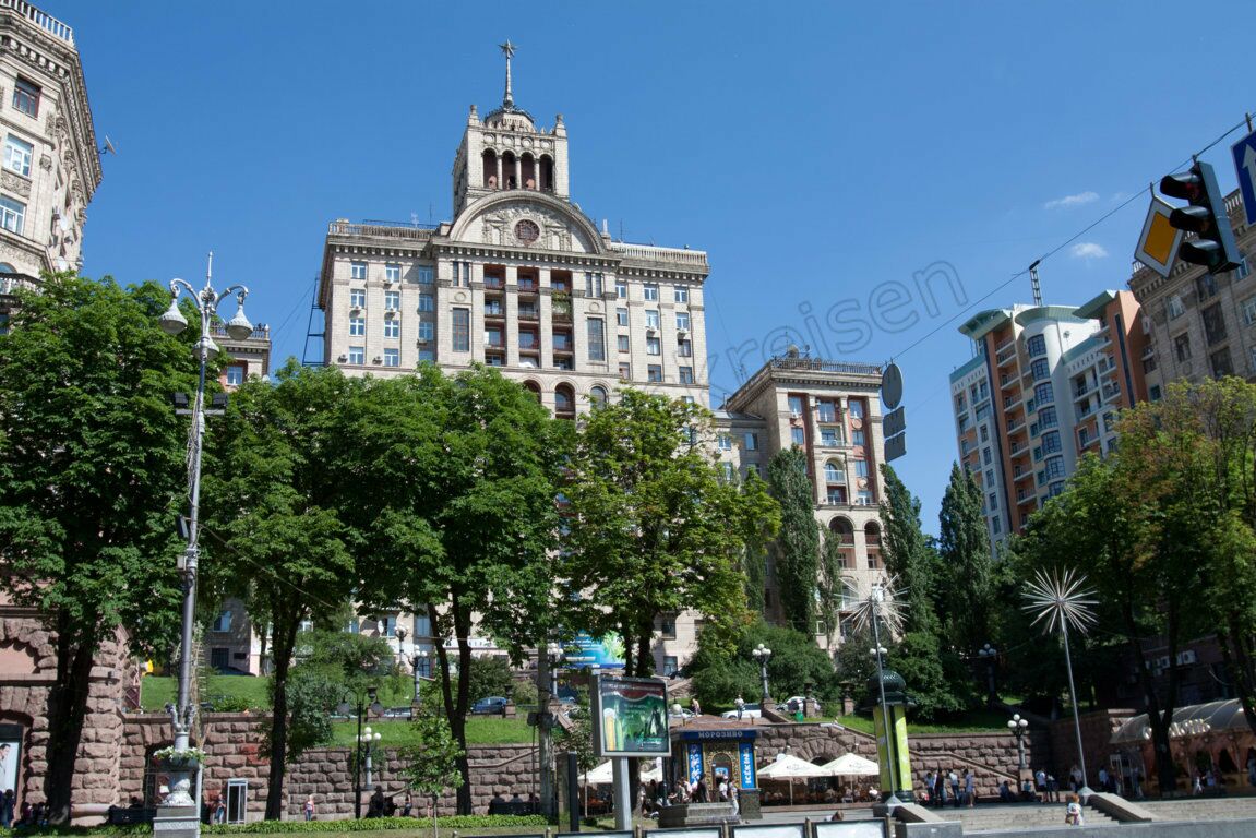 Stalin-Architektur am Chreschtschatyk in Kiew